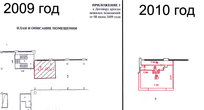 Приложение к договору аренды нежилого помещения схема помещения